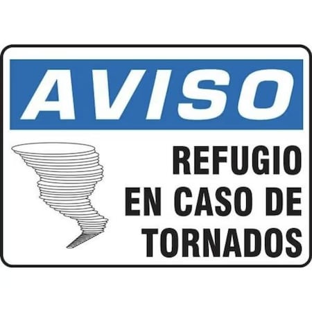 Accuform OSHA NOTICE Safety Sign TORNADO SHMFEX800VP SHMFEX800VP